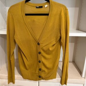 Urban Outfitters BDG Mustard Button-Up Cardigan